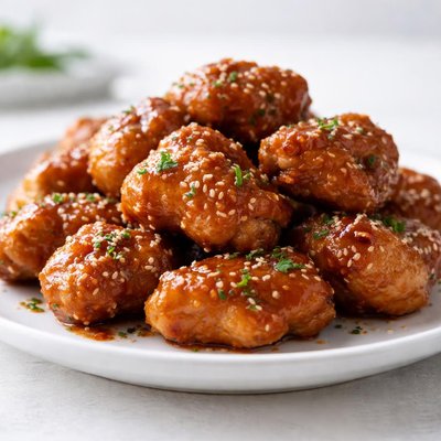 Boneless honey garlic chicken wings