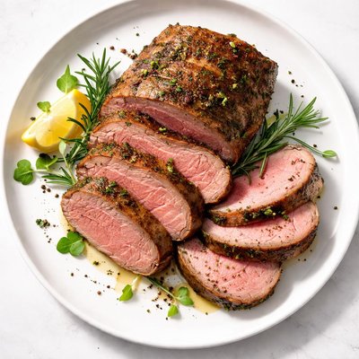 Boneless lamb sirloin