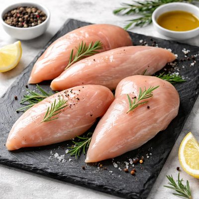 Boneless skinless chicken breasts halves