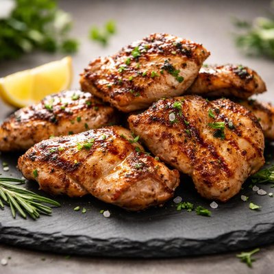 Bonesless and skinkess chicken thigh