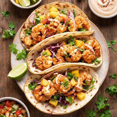 Boom boom shrimp taco