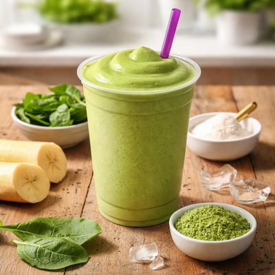 Booster juice mind over matcha with collagen