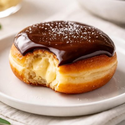 Boston cream doughnut