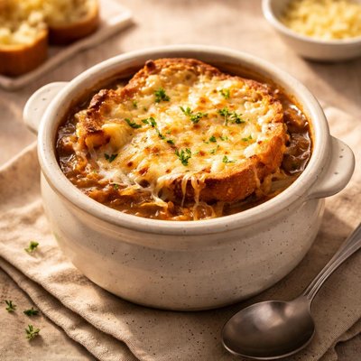 Boston pizza french onion soup