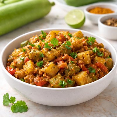Bottle gourd bhujia