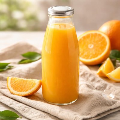 Bottle of orange juice
