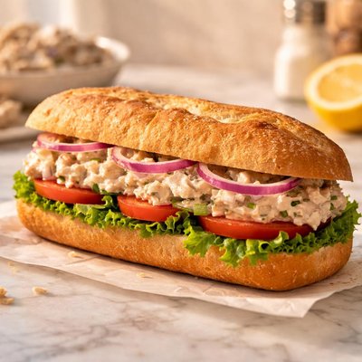 Bouche sandwich with tuna