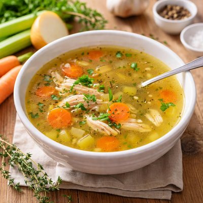 Bouillon de volaille maison