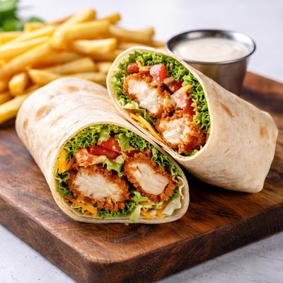 Boulder tap house crispy chicken wrap