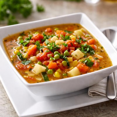 Bowl vegetable soup