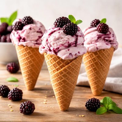 Boysenberry cones