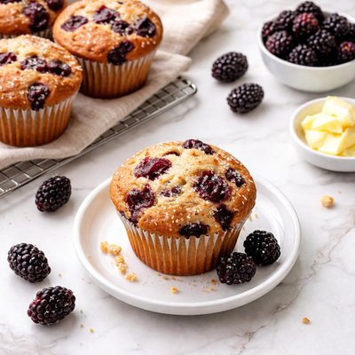 Boysenberry muffin