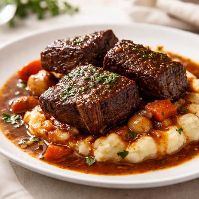Braised beef