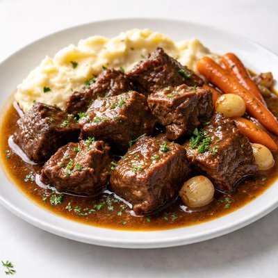 Braised bison