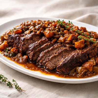 Braised brisket