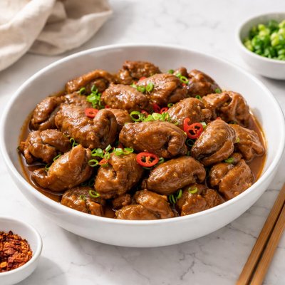 Braised chicken gizzards
