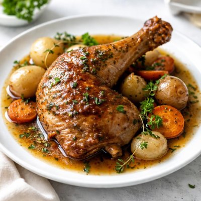 Braised chicken leg