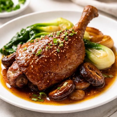 Braised duck