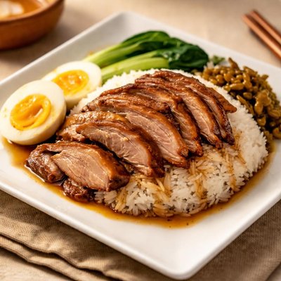 Braised duck rice