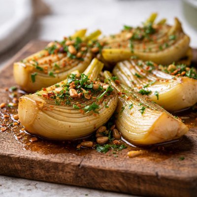 Braised fennel
