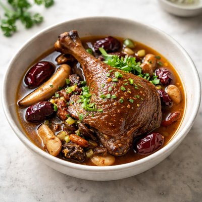 Braised herbal duck leg
