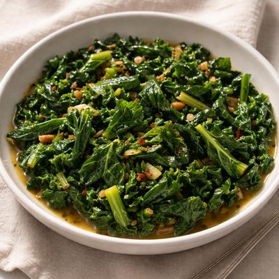 Braised kale