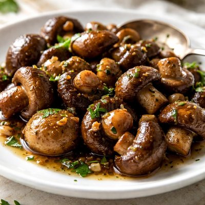 Braised mushrooms