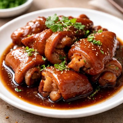 Braised pork trotter