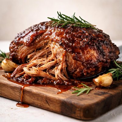 Braised shoulder of pork
