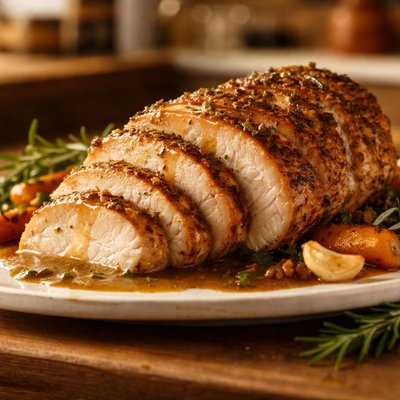 Braised turkey breast