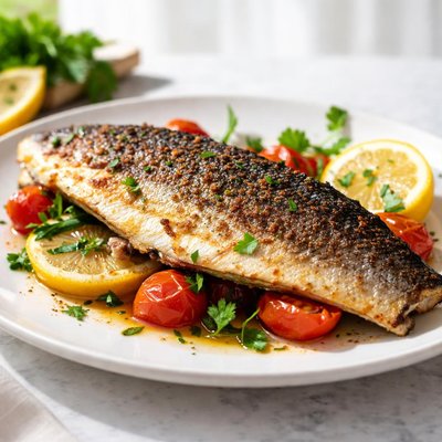 Branzino with skin