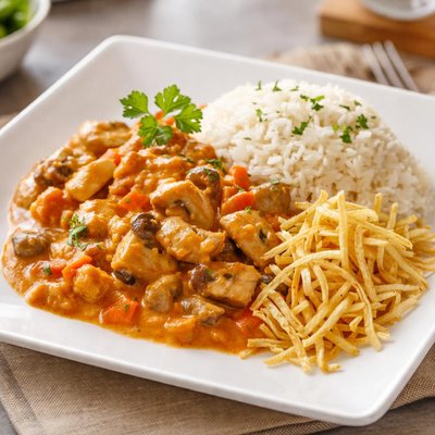 Brazilian vegetarian strogonoff