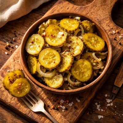 Bread and butter pickle chips
