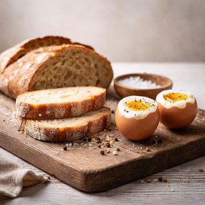 Bread and egg