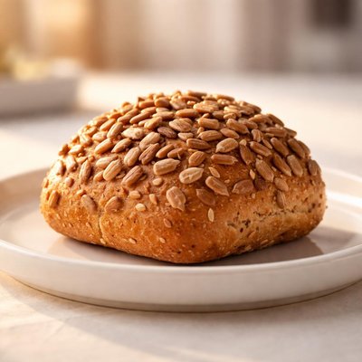 Bread roll with sunflower seeds
