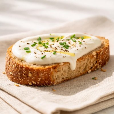 Bread slice with sauce