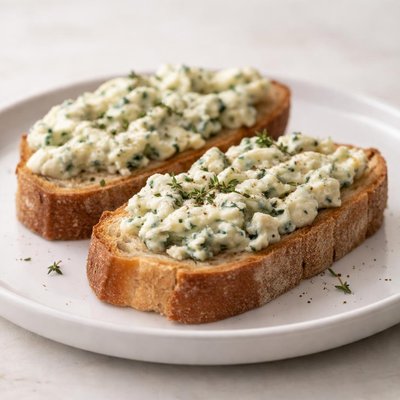 Bread with blue cheese