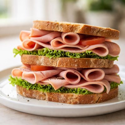 Bread with deli meat