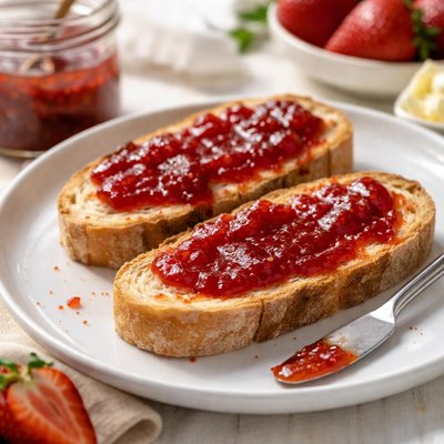 Bread with jam