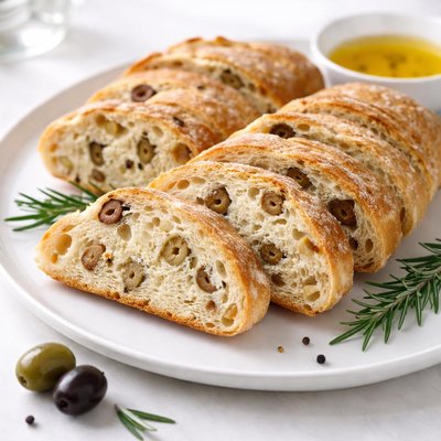 Bread with olives