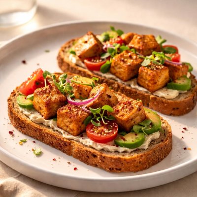 Bread with tofu