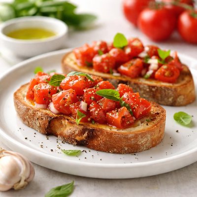 Bread with tomato