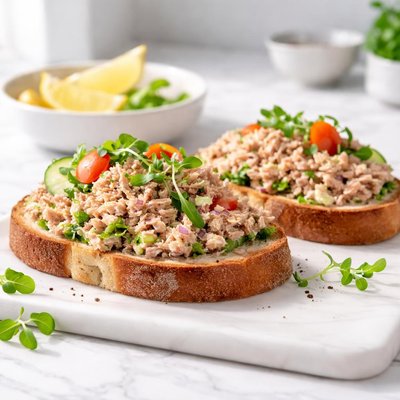 Bread with tuna