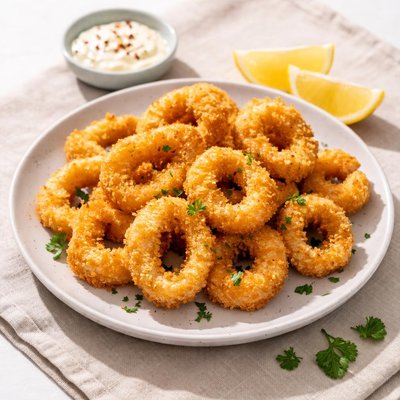 Breaded calamari