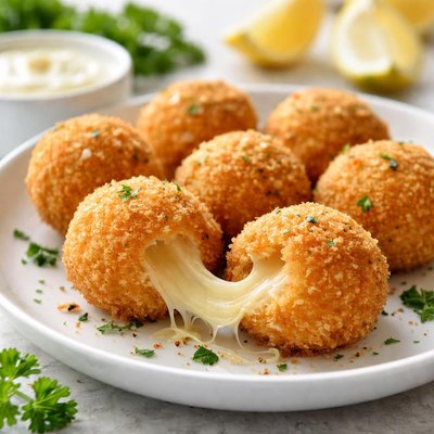 Breaded cheese ball