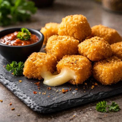 Breaded cheese bites