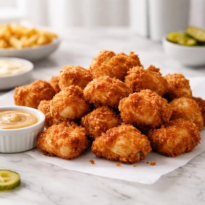 Breaded chick-fil-a nuggets