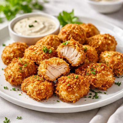 Breaded chicken bites