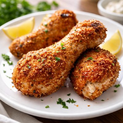 Breaded chicken drumstick