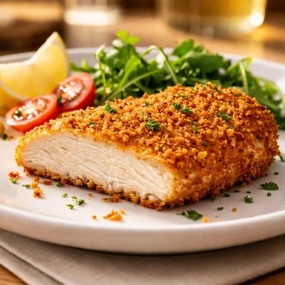 Breaded chicken filet
